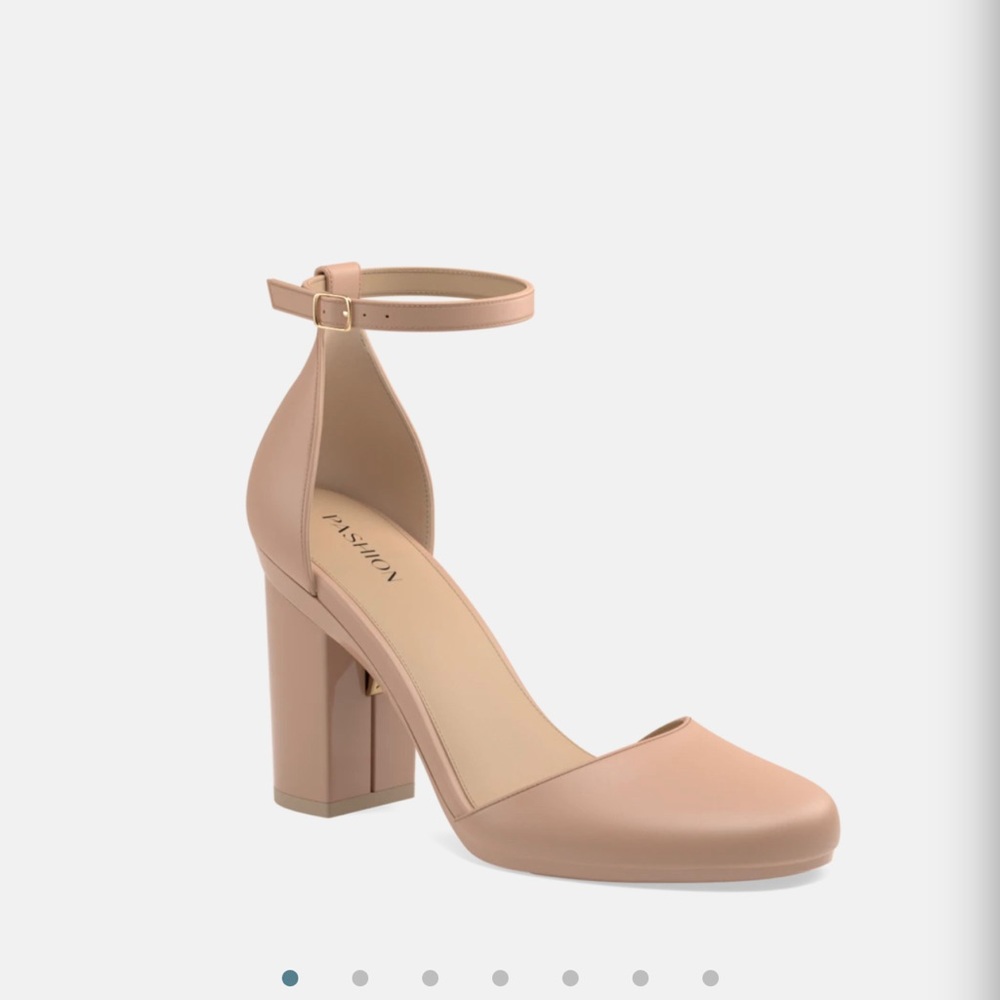 Pashion Footwear 4inch block heel. New never worn. Convertible heels to flats!